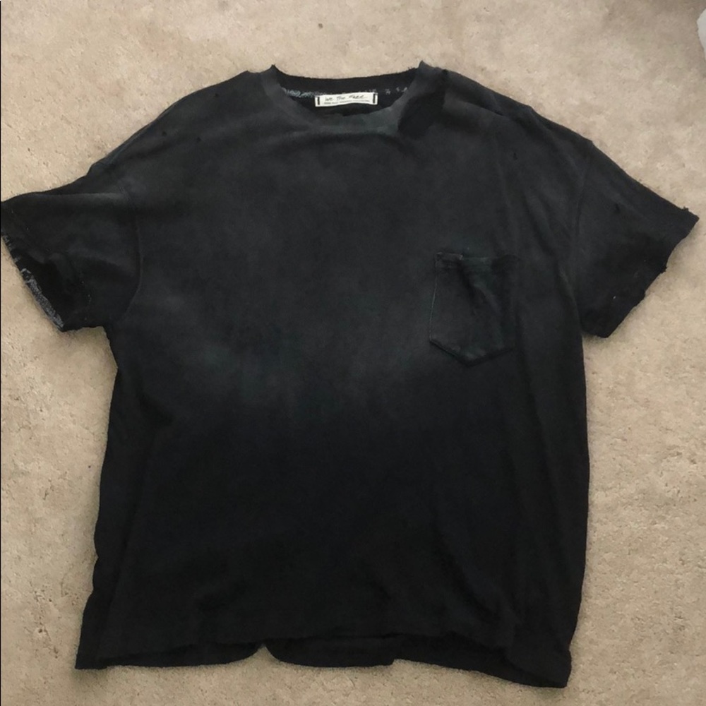 black free people lucky tee